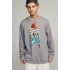 Sweatshirt men's OVERSIZE /no flis/