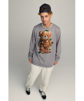 Світшот чоловічий OVERSIZE /no flis/