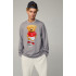 Sweatshirt men's OVERSIZE /no flis/