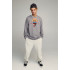 Sweatshirt men's OVERSIZE /no flis/