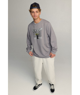 Sweatshirt men's OVERSIZE /no flis/