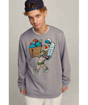 Sweatshirt men's OVERSIZE /no flis/