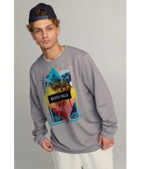 Sweatshirt men's OVERSIZE /no flis/