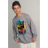 Sweatshirt men's OVERSIZE /no flis/