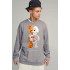 Sweatshirt men's OVERSIZE /no flis/