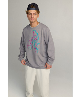 Sweatshirt men's OVERSIZE /no flis/