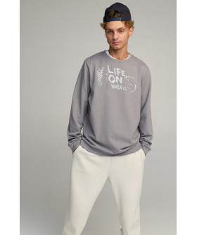 Sweatshirt men's OVERSIZE /no flis/