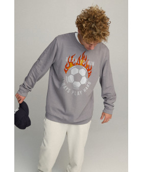 Sweatshirt men's OVERSIZE /no flis/