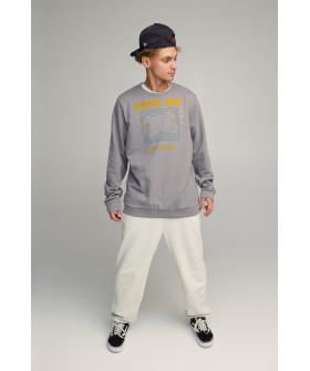 Світшот чоловічий OVERSIZE /no flis/