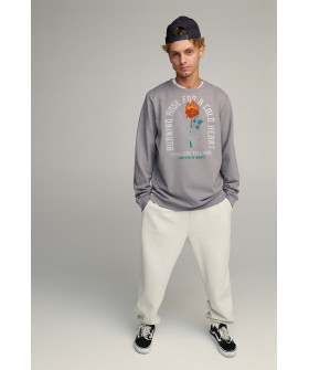 Світшот чоловічий OVERSIZE /no flis/