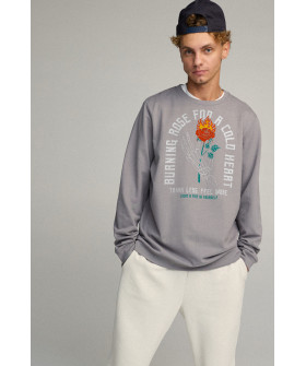 Sweatshirt men's OVERSIZE /no flis/