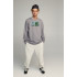 Sweatshirt men's OVERSIZE /no flis/