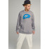 Sweatshirt men's OVERSIZE /no flis/