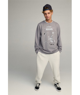 Sweatshirt men's OVERSIZE /no flis/