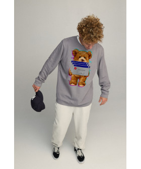 Sweatshirt men's OVERSIZE /no flis/