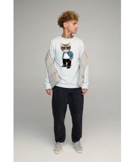 Світшот чоловічий BASIC /no flis/