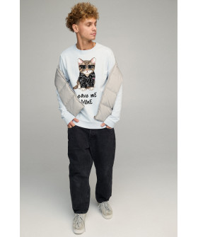 Світшот чоловічий BASIC /no flis/