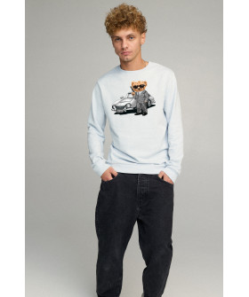 Men's sweatshirt BASIC /no flis/