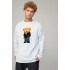 Sweatshirt men's OVERSIZE /no flis/