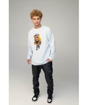 Sweatshirt men's OVERSIZE /no flis/