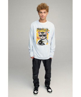 Світшот чоловічий OVERSIZE /no flis/