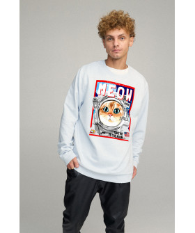 Sweatshirt men's OVERSIZE /no flis/