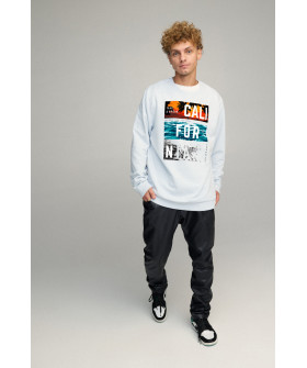 Sweatshirt men's OVERSIZE /no flis/