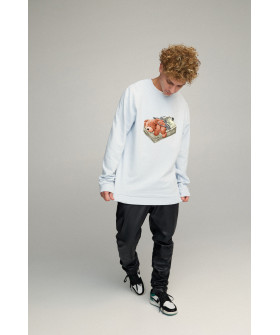 Sweatshirt men's OVERSIZE /no flis/