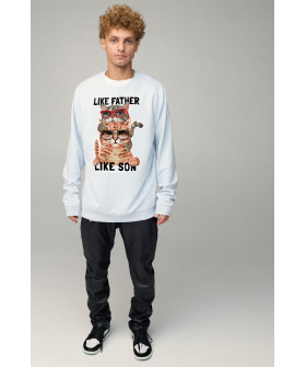 Sweatshirt men's OVERSIZE /no flis/