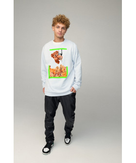 Sweatshirt men's OVERSIZE /no flis/