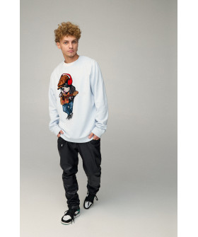 Sweatshirt men's OVERSIZE /no flis/
