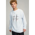 Sweatshirt men's OVERSIZE /no flis/