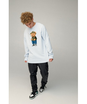 Sweatshirt men's OVERSIZE /no flis/