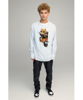 Sweatshirt men's OVERSIZE /no flis/