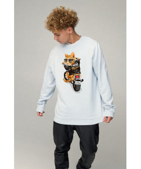 Sweatshirt men's OVERSIZE /no flis/