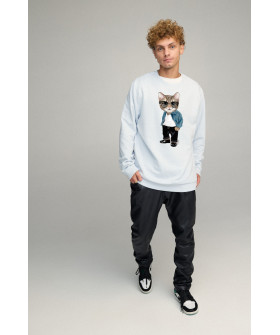 Світшот чоловічий OVERSIZE /no flis/