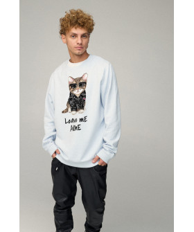 Sweatshirt men's OVERSIZE /no flis/