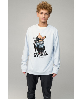 Sweatshirt men's OVERSIZE /no flis/