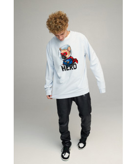 Sweatshirt men's OVERSIZE /no flis/