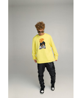 Світшот чоловічий OVERSIZE /no flis/