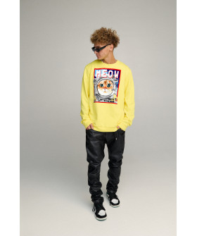 Sweatshirt men's OVERSIZE /no flis/