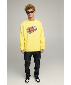 Світшот чоловічий OVERSIZE /no flis/