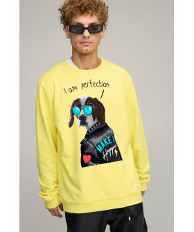 Sweatshirt men's OVERSIZE /no flis/