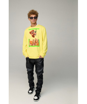 Sweatshirt men's OVERSIZE /no flis/