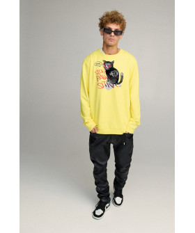 Sweatshirt men's OVERSIZE /no flis/
