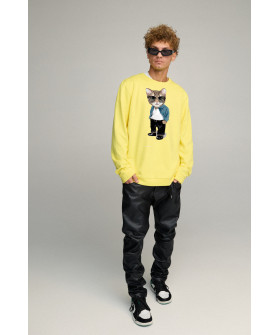 Sweatshirt men's OVERSIZE /no flis/