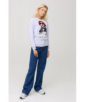 Women's sweatshirt basic /no flis/ 