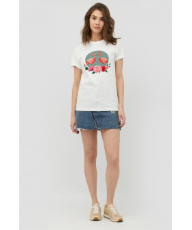 Boyfriend T-shirt / breathable print /