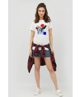 Футболка Boyfriend / дышащий принт /