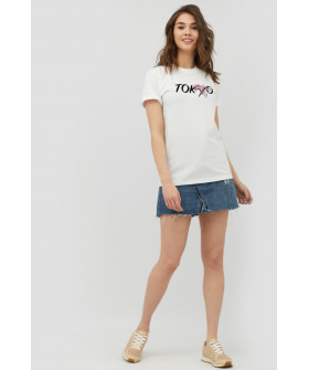 Boyfriend T-shirt / breathable print /